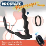 remote prostate massager cock ring vibrator