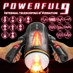 heatable male masturbator cup vibration thrusting