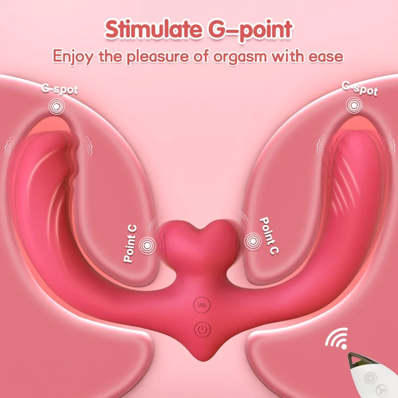 g spot double ended sex toys dildo vibrator for women lesbian couples remote control 7 vibration vibrators strapless strap on 18