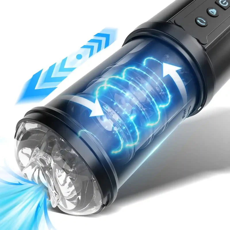 automatic thrusting sucking rotating male masturbator automatic thrusting sucking rotating male masturbator