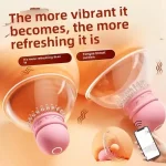 nipple sucking vibrator app control breast licker