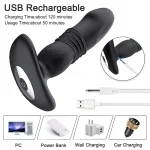 app control telescopic vibrating anal plug prostate