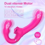 3 in 1 dildo vibrator women clit stimulator