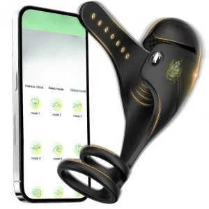 app controlled mens penis vibrator cock ring
