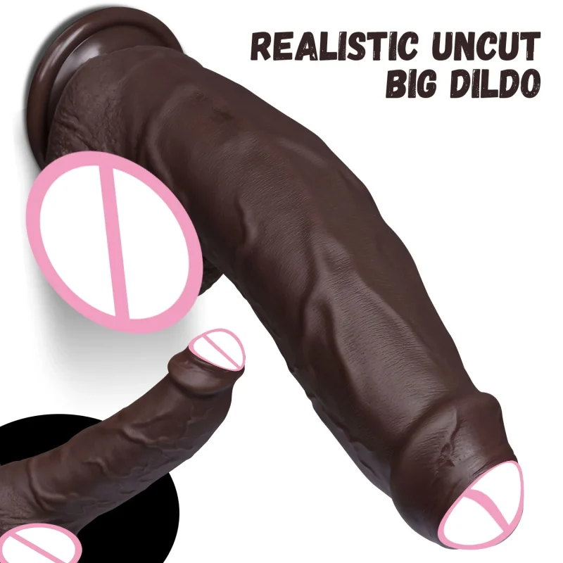 soft foreskin realistic black dildo big cock suction cup bbc soft foreskin realistic black dildo big cock suction cup bbc