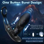 telescopic prostate massager cock ring vibrator telescopic prostate massager cock ring vibrator