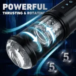 automatic thrusting sucking rotating male masturbator automatic thrusting sucking rotating male masturbator