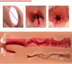 dual open mouth teeth masturbator realistic dual open mouth teeth masturbator realistic