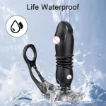 remote control thrusting prostate massager delay ring