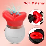 sucking vibrator tongue licking clit