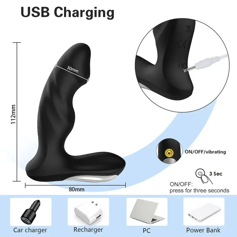 app control prostate massager vibrator men