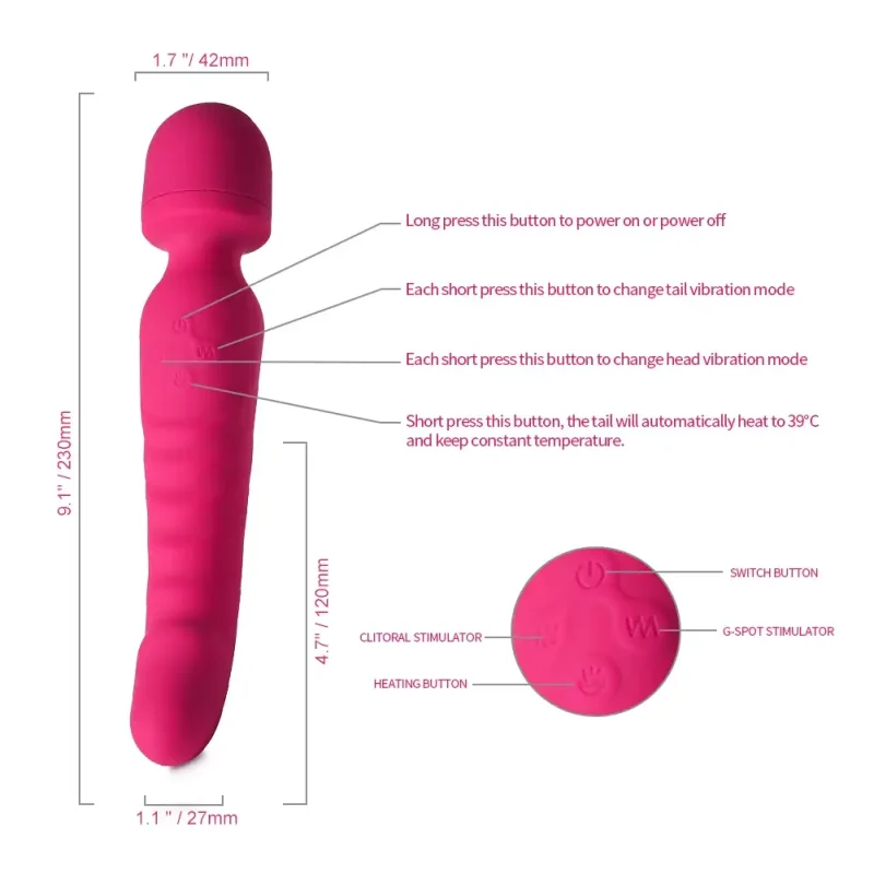 powerful dual head g spot clitoris vibrator wand powerful dual head g spot clitoris vibrator wand