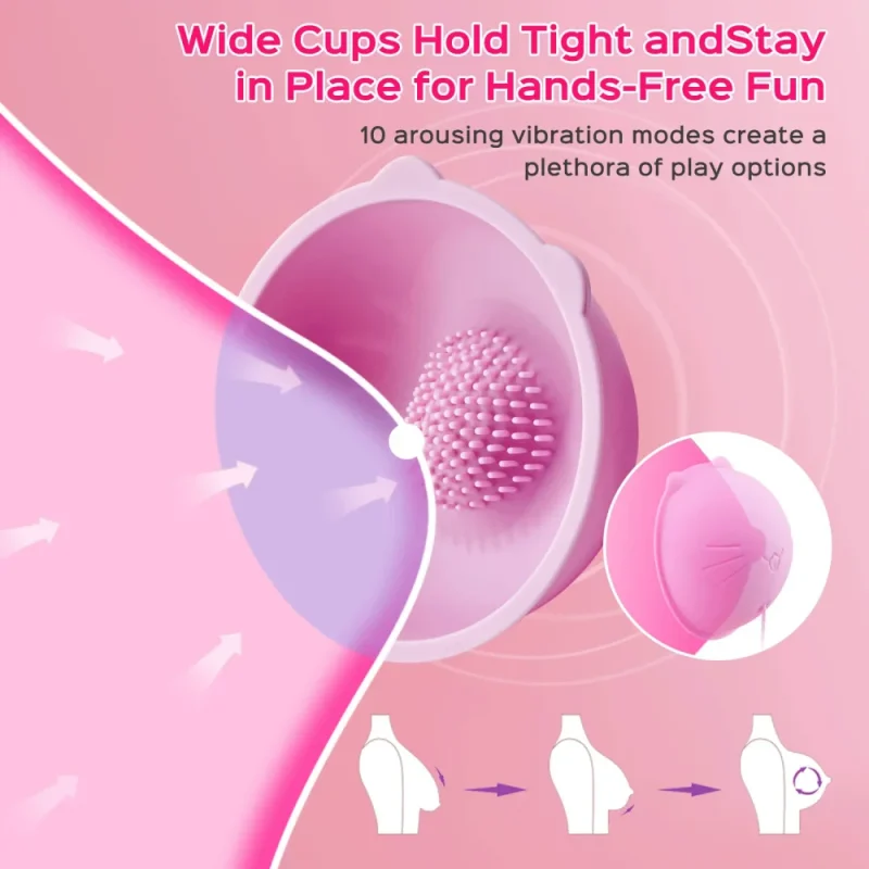 adult supplies nipple stimulator vibrator breast enlarge massager wearable bra cup female masturbator sex toys for women couples