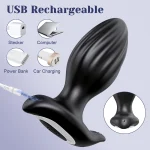 app wiggle male prostate massager anal plug