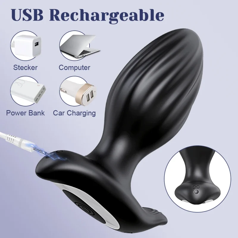 app wiggle male prostate massager anal plug