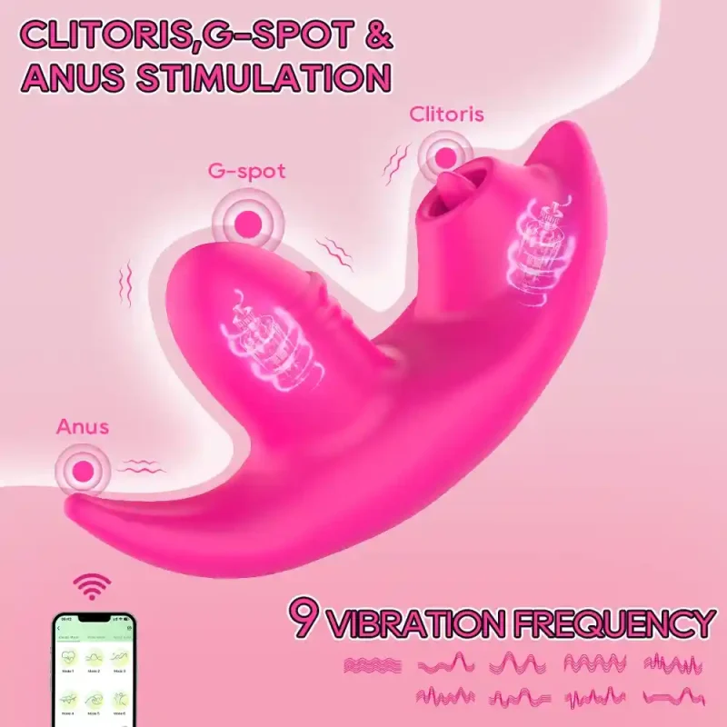 wearable clitoris licking vibrating panties