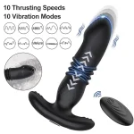 app control telescopic vibrating anal plug prostate