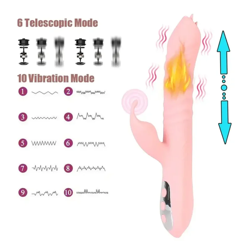 25cm heated thrusting vibrator telescopic dildo 25cm heated thrusting vibrator telescopic dildo