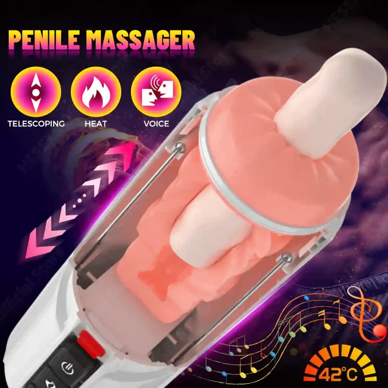 5d telescopic automatic masturbator heating voice 5d telescopic automatic masturbator heating voice