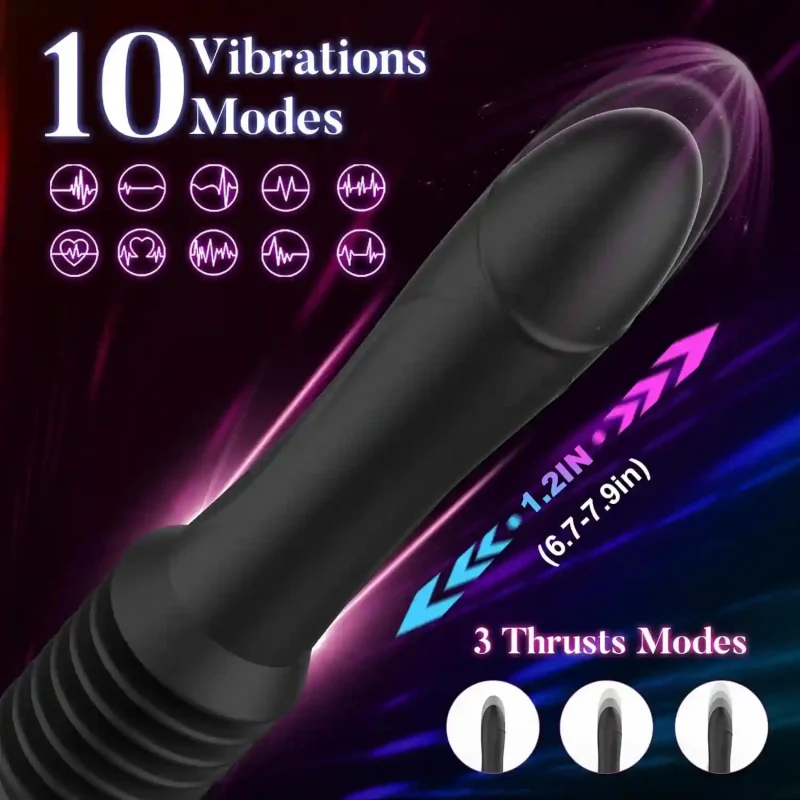 thrusting dildo vibrator sex machine women