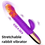 telescopic rabbit vibrator heating thrusting telescopic rabbit vibrator heating thrusting
