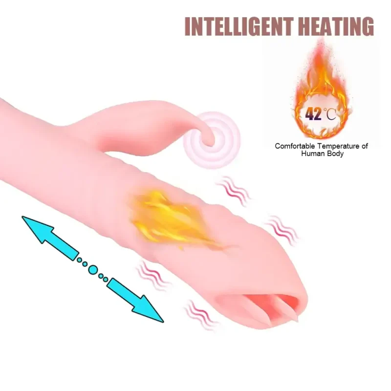 25cm heated thrusting vibrator telescopic dildo 25cm heated thrusting vibrator telescopic dildo