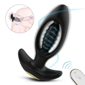 wireless remote anal plug vibrator prostate massager
