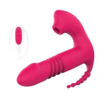sucking clitoris vibrator 3in1 wearable sucking clitoris vibrator 3in1 wearable red