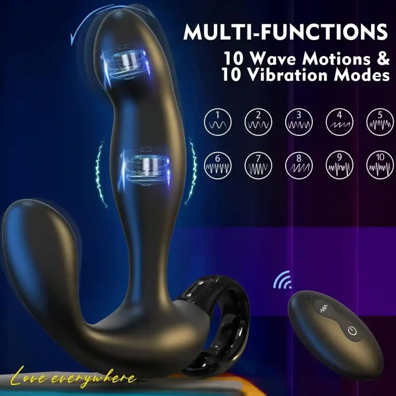wave motion prostate massager remote