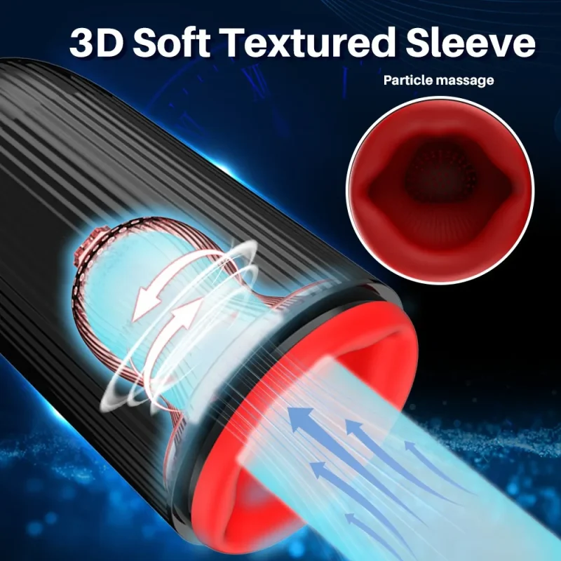 vibrating sucking rotating penis trainer