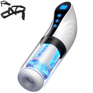 retractable rotating sucking pocket pussy masturbator