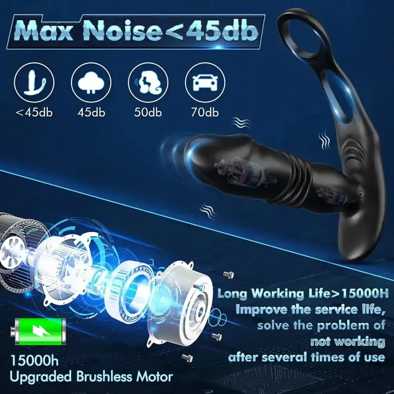 telescopic prostate massager cock ring vibrator telescopic prostate massager cock ring vibrator