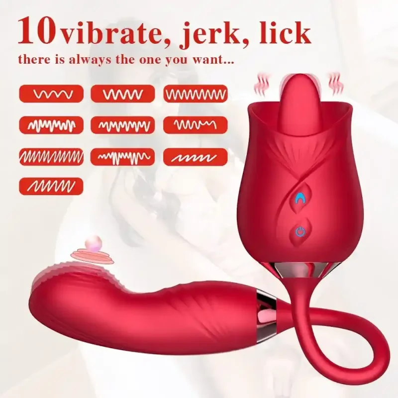 licking vibrator for women clitoral nipple stimulator massager swing wiggle dildo 2 in 1 sex toy for women adult sex products