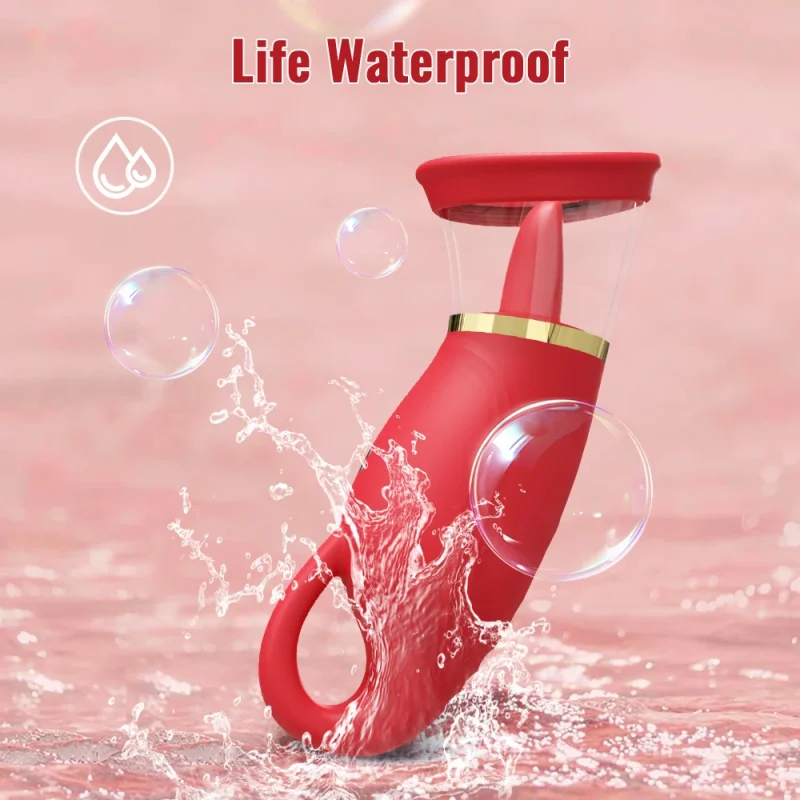 tongue licking clitoris sucking vibrator