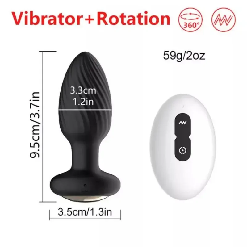 360 rotating prostate massager app remote vibrator