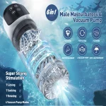 automatic thrusting rotating male masturbator stroker