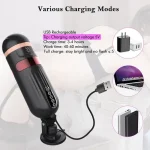 automatic rotational telescopic masturbator sucking