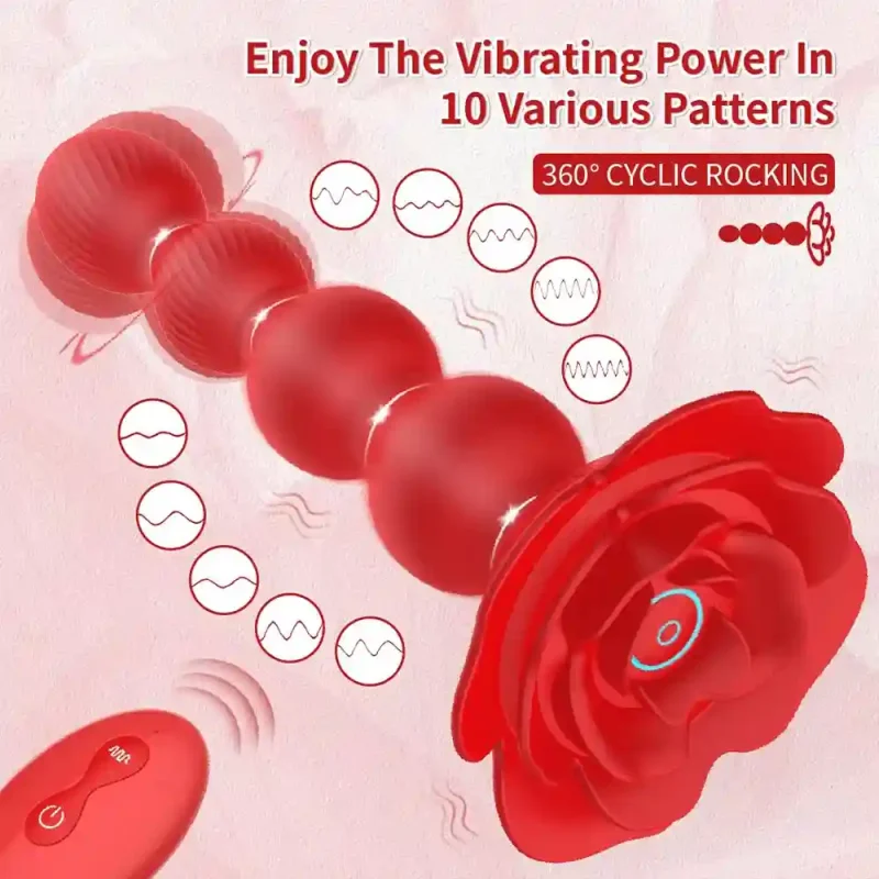 anal plug vibrator 360 rotation prostate