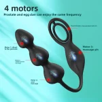 anal plug prostate massage wireless remote