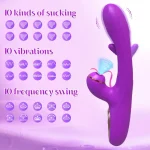 3 in 1 sucking flapping vibrator