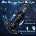 remote control thrusting prostate massager delay ring