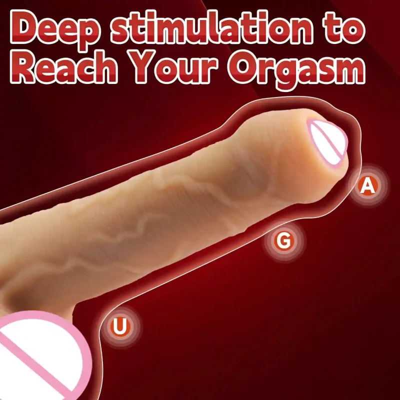 small realistic dildo long foreskin suction