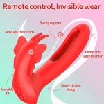wearable tapping flapping dildo vibrator remote