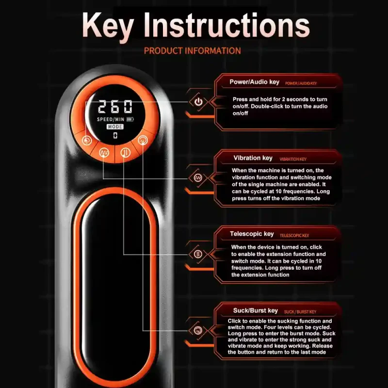 4 in 1 thrusting sucking masturbator cup