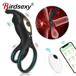 dual motor remote cock ring couple vibrator