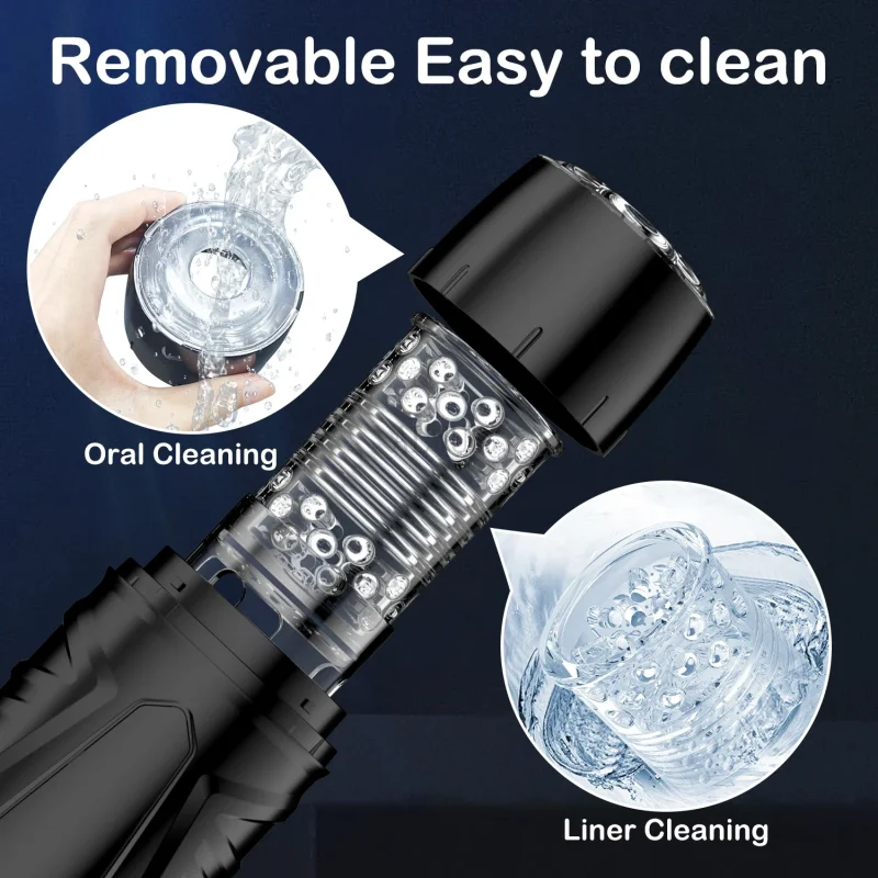 automatic thrusting rotating male masturbator