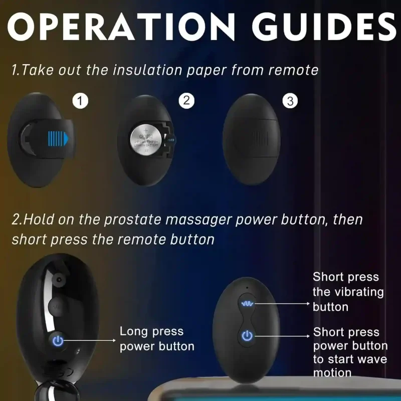 wave motion prostate massager remote