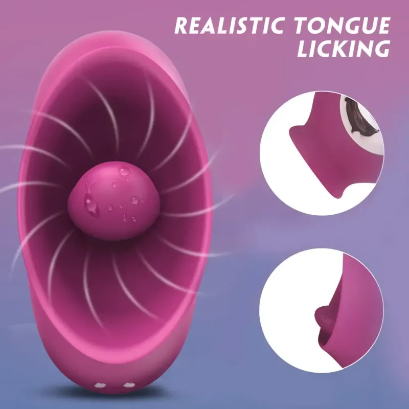tongue licking sucking vibrator rose toy