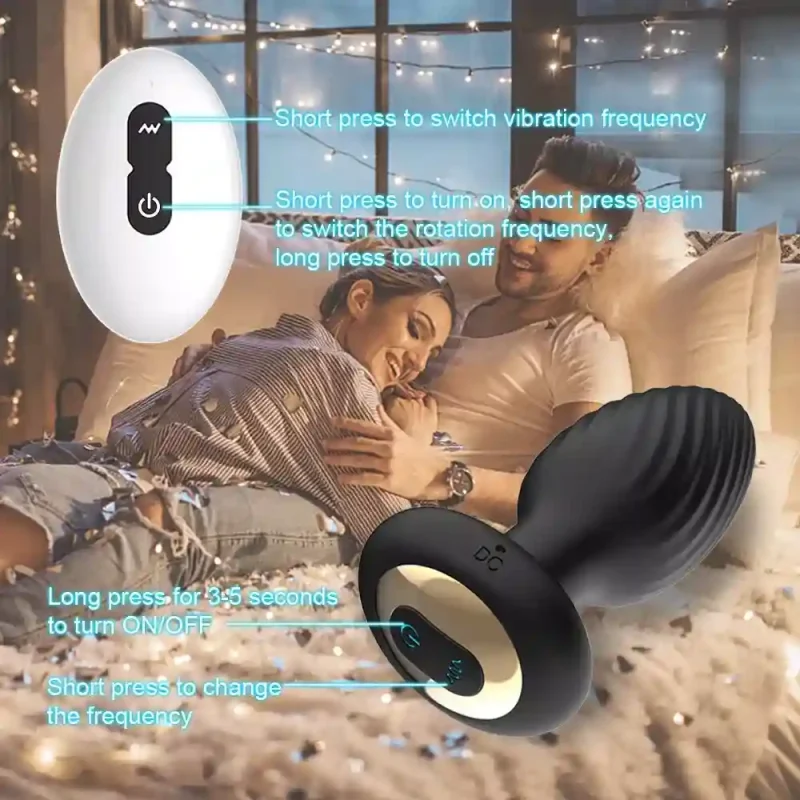 360 rotating prostate massager app remote vibrator