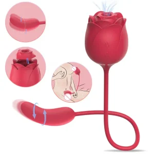thrusting rose vibrator clit sucker